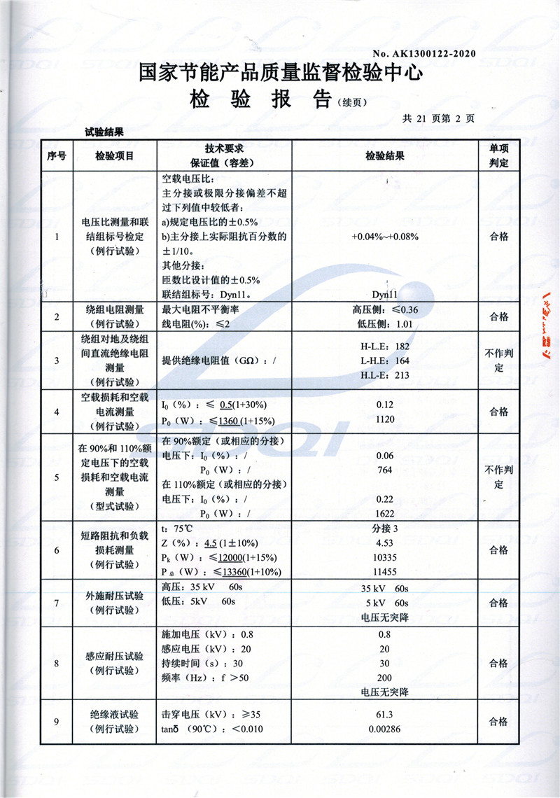 高低压试验报告-S11-1250清河清河清河油浸式变压器-2.jpg